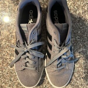 Adidas Men's Charcoal and Black Sneakers